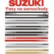 SUZUKI Samurai Swift Vitara Jimny Across S-Cross Grand Vitara i SX4 Uniwersalne Naklejki Pasy Boczne 180cm Tuning Samochód YESS 