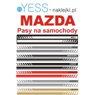 MAZDA 6  MX5 Miata CX5 CX3  Uniwersalne Naklejki Pasy Boczne 180cm Tuning Samochód YESS Naklejki