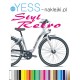 RETRO KWIATKI ORNAMENT  801 naklejki na rower damski, miejski, damka, holender,  YESS Naklejki
