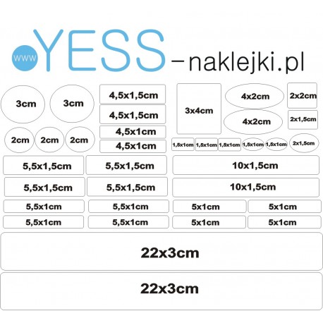 36szt  Bezbarwne Naklejki OCHRONNE zabezpieczające przed otarciami  YESS Naklejki