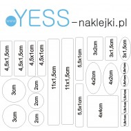 24szt  Bezbarwne Naklejki OCHRONNE zabezpieczające przed otarciami  YESS Naklejki