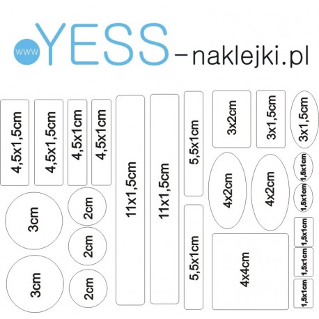 24szt  Bezbarwne Naklejki OCHRONNE zabezpieczające przed otarciami  YESS Naklejki
