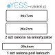 3szt Bezbarwne Naklejki OCHRONNE  osłona pod łańcuch OCHRONNA na amortyzator widelec YESS Naklejki