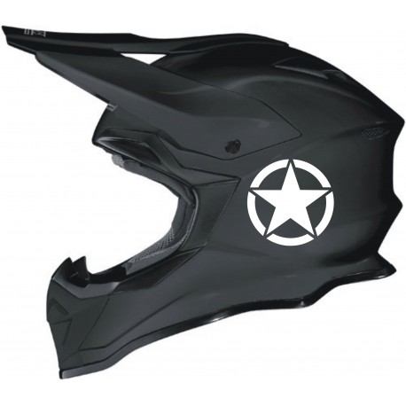 GWIAZDA 8cm naklejka na kask motocykl bak samochód, kask crossowy, rowerowy, motocyklowy, narciarski, snowboardowy - YESS Naklej