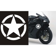 GWIAZDA 8cm naklejka na kask motocykl bak samochód, kask crossowy, rowerowy, motocyklowy, narciarski, snowboardowy - YESS Naklej