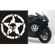 PUNISHER GWIAZDA  naklejka na motocykl samochód tuning YESS Naklejki