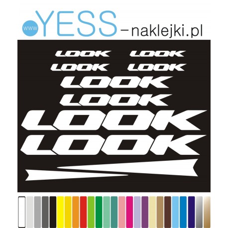 LOOK naklejki zastępcze na rower damski, męski, gravel, górski, mtb, szosowy, trekkingowy, miejski - YESS Naklejki