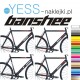 BANSHEE naklejki zastępcze na rower damski, męski, gravel, górski, mtb, szosowy, trekkingowy, miejski - YESS Naklejki