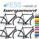 BERGAMONT naklejki zastępcze na rower damski, męski, gravel, górski, mtb, szosowy, trekkingowy, miejski - YESS Naklejki