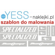 SPECIALIZED S-WORKS  StumpJumper  szablon do malowania naklejki na rower - YESS Naklejki