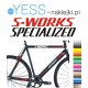  SPECIALIZED S-WORKS FSR naklejki tuningowe zastępcze na rower damski, męski, gravel, górski, mtb, szosowy - YESS Naklejki