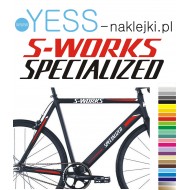  SPECIALIZED S-WORKS FSR naklejki tuningowe zastępcze na rower damski, męski, gravel, górski, mtb, szosowy - YESS Naklejki