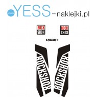REBA ROCK SHOX naklejki zamienniki na amortyzator widelec  YESS Naklejki