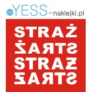 STRAŻ POŻARNA OSP  PSP naklejki na samochód wóz strażacki  YESS Naklejki
