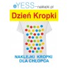 Dzień Kropki kolorowe naklejki na koszulke t-shirt dla chłopca