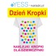 Dzień Kropki dla dziewczynki kolorowe naklejki na koszulke t-shirt