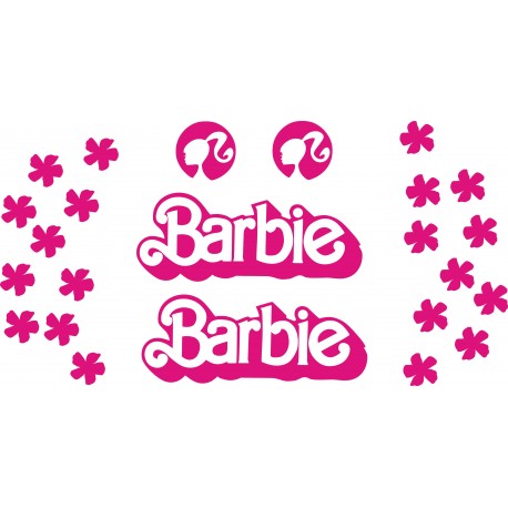 Barbie Barbie Barbie naklejki na kask na rower dziecięcy  rower dla dziewczynki  - YESS Naklejki
