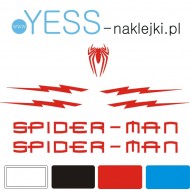 SPIDERMAN Marvel naklejki na kask na rower dziecięcy dla chłopca - YESS Naklejki