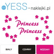 Princess naklejki na kask na rower dziecięcy  rower dla dziewczynki  - YESS Naklejki