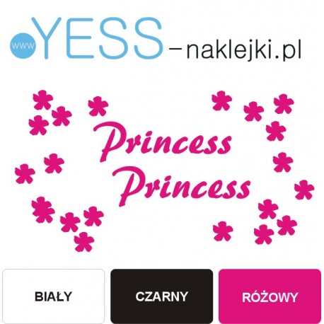 Princess naklejki na kask na rower dziecięcy  rower dla dziewczynki  - YESS Naklejki