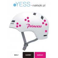 Princess naklejki na kask na rower dziecięcy  rower dla dziewczynki  - YESS Naklejki