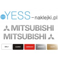 MITSUBISHI MOTORS srebrne naklejki na  samochód TUNING YESS Naklejki