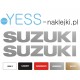 SUZUKI 40cm srebrne naklejki tuningowe na motocykl samochód   YESS Naklejki