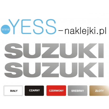 SUZUKI 40cm srebrne naklejki tuningowe na motocykl samochód   YESS Naklejki
