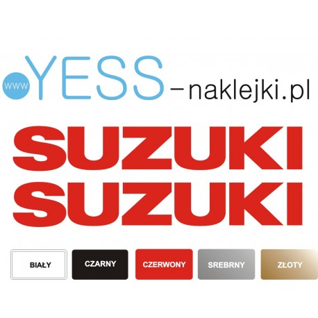 SUZUKI 40cm czerwone naklejki tuningowe na motocykl samochód   YESS Naklejki