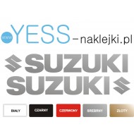 SUZUKI 40cm srebrne naklejki tuningowe na motocykl samochód   YESS Naklejki