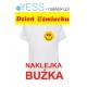 Naklejka DZIEŃ UŚMIECHU, BUŹKA, SMILE, EMOTKA, 7cm naklejka na koszulke t-shirt YESS Naklejki