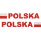 Flaga Polski Napis Polska