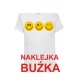 Naklejka DZIEŃ UŚMIECHU, BUŹKA, SMILE, EMOTKA, 7cm naklejka na koszulke t-shirt YESS Naklejki