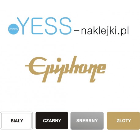 Epiphone naklejki na gryf, naklejki na gitarę, naklejki na główkę gitary - YESS Naklejki