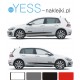 VOLKSWAGEN  GOLF  Naklejki Pasy Boczne 180cm na Samochód Tuning  YESS Naklejki