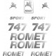 ROMET 747 naklejki zastępcze tuningowe na motocykl, owiewka, ścigacz, enduro, cross - YESS Naklejki