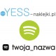 Spotify twoja naklejka,  Spotify twoja nazwa,  Spotify twój napis, Spotify naklejki na samochód,  YESS Naklejki