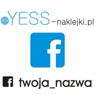 facebook twoja naklejka, facebook twoja nazwa, facebook  twój napis, FB twoja nazwa  facebook naklejki na  samochód,  YESS Nakle