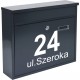twoja naklejka, skrzynka pocztowa na listy, ulica numer domu, miejscowość,   YESS Naklejki