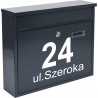 twoja naklejka, skrzynka pocztowa na listy, ulica numer domu, miejscowość