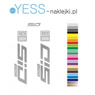 SID  Ultimate  ROCK SHOX naklejki zamienniki na amortyzator widelec  YESS Naklejki