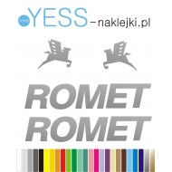 ROMET naklejki zastępcze na motocykl, skuter,  rower,  męski, gravel, górski, mtb, szosowy, trekkingowy, miejski - YESS Naklejki