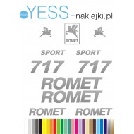 ROMET 747 naklejki zastępcze tuningowe na motocykl, owiewka, ścigacz, enduro, cross - YESS Naklejki