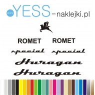 HURAGAN ROMET SPECIAL naklejki zastępcze na rower damski, męski, górski, mtb, szosowy, trekkingowy, miejski - YESS Naklejki