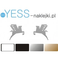 ROMET logo naklejki zastępcze na motocykl, skuter  YESS Naklejki