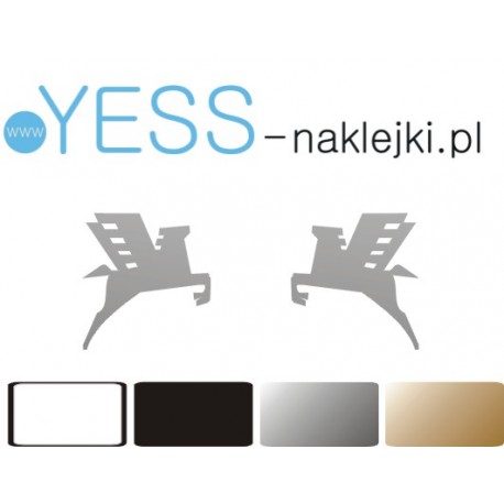 ROMET logo naklejki zastępcze na motocykl, skuter  YESS Naklejki