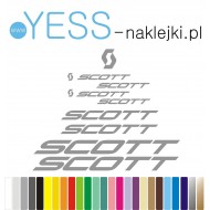 SCOTT naklejki zamienniki na rower SCOTT, gravel, górski, mtb, szosowy, trekkingowy, miejski - YESS Naklejki
