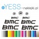 BMC naklejki zastępcze na rower damski, męski, gravel, górski, mtb, szosowy, trekkingowy,  - YESS NaklejkI