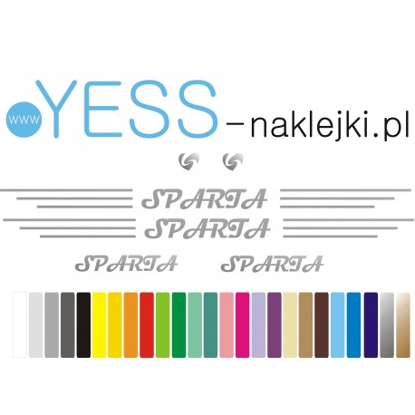 SPARTA naklejki na rower damski, rower męski, rower miejski, rower damka, YESS Naklejki.pl