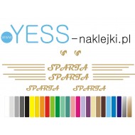 SPARTA naklejki na rower damski, rower męski, rower miejski, rower damka, YESS Naklejki.pl